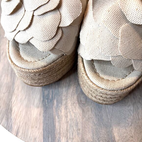 Valentino Garavani Atelier 03 Rose Edition Wedge Espadrille Sandals EU 35 US 5 - Picture 4 of 15